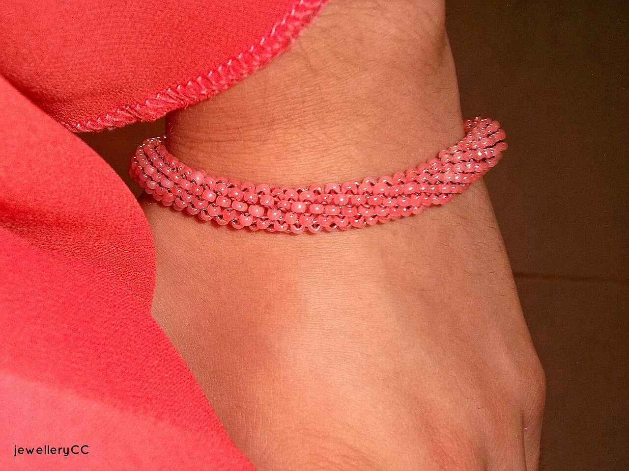 Hand-Beaded Bracelet